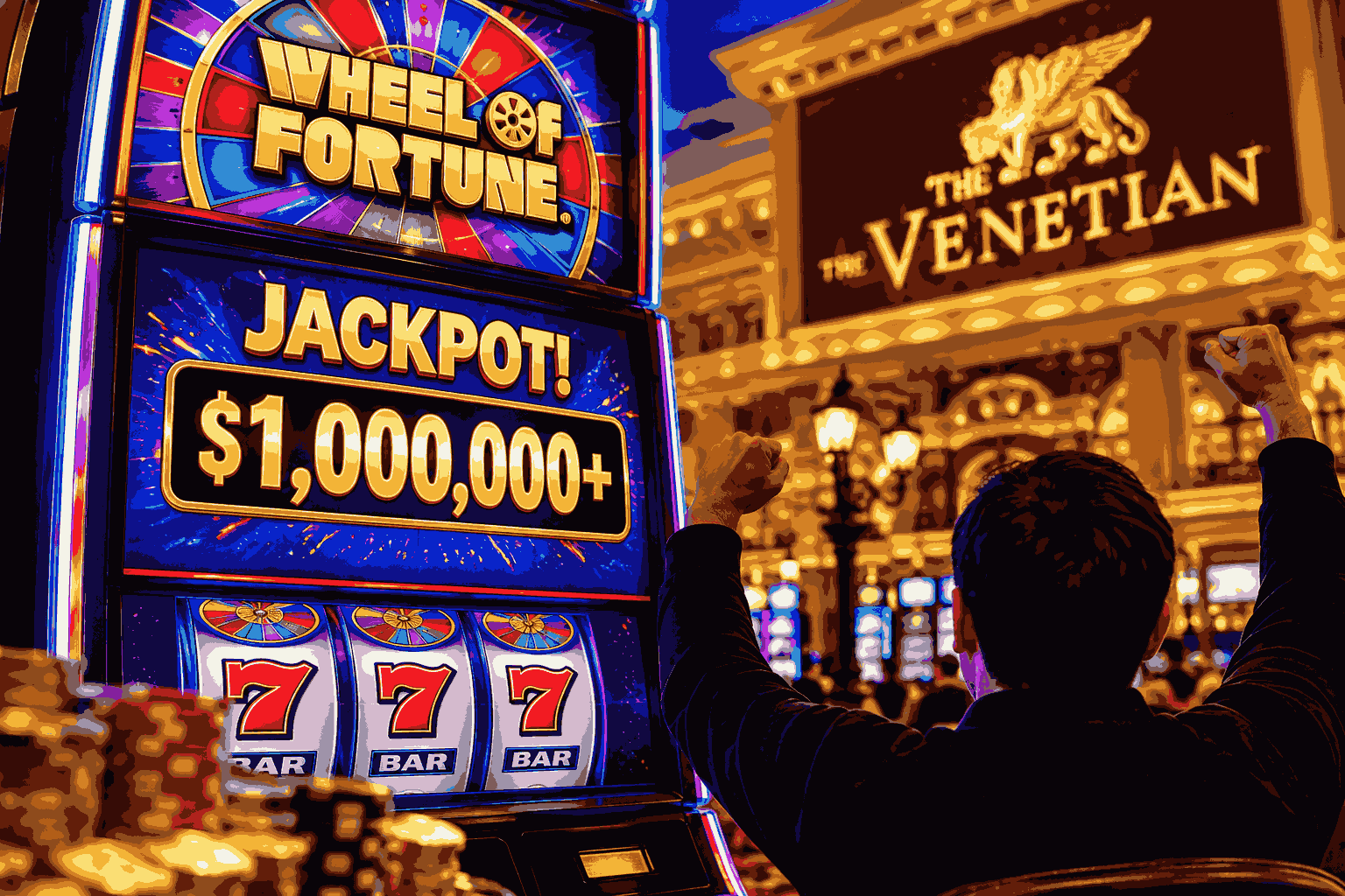 Las Vegas Gambler Wins $1 Million on Wheel of Fortune Slot at The Venetian